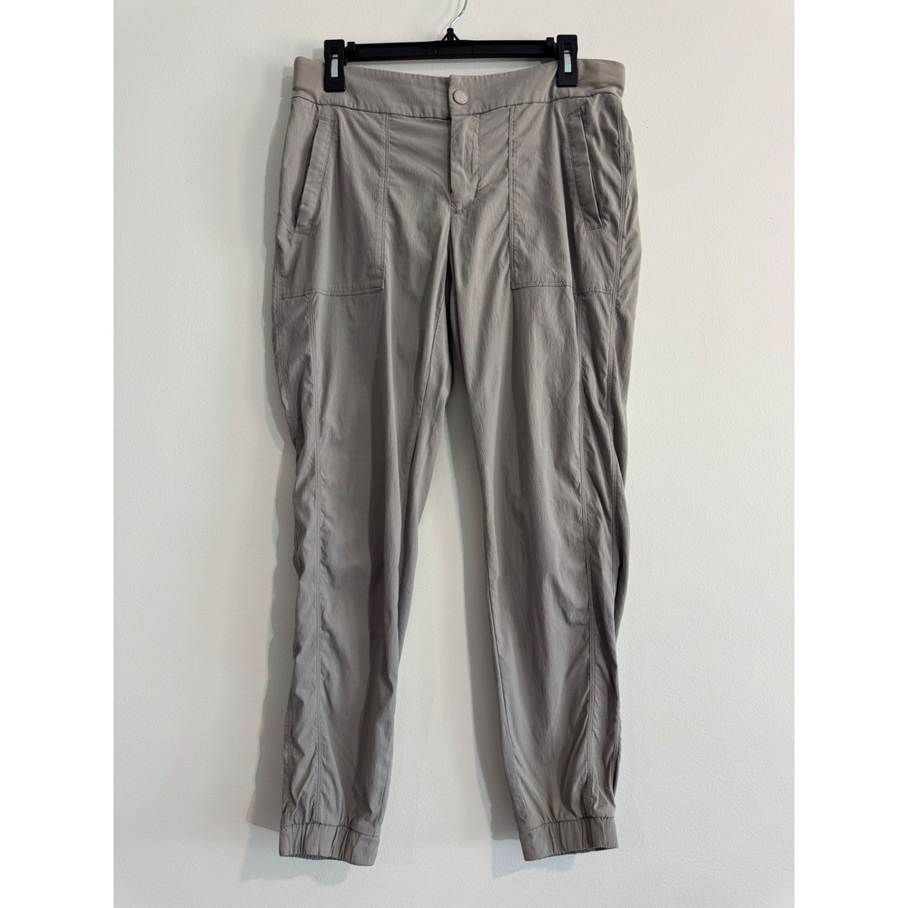 Athleta Trekkie North‎ Joggers Women 8 Gray Lightweight Ripstop Hiking Pants
